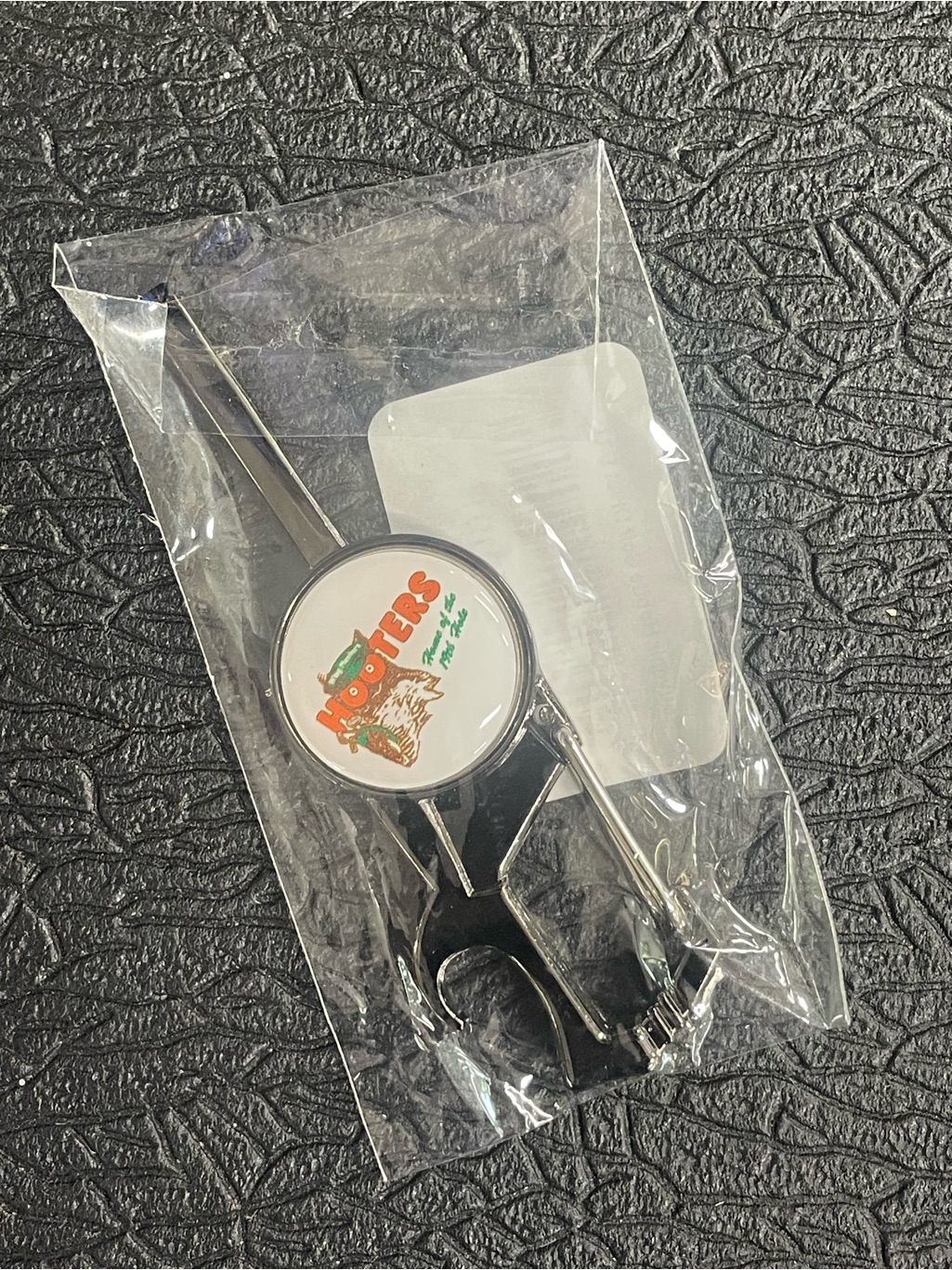 Hooters Black And Orange Golf Divot Tool  Bottle Opener